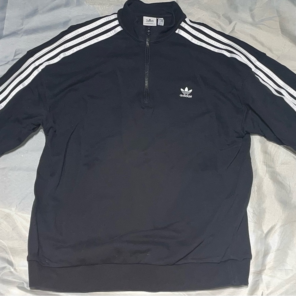 Adidas 3-Strips Quarter-Zip Pullover